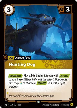 Hunting Dog (119/167) [Radiance] Foil Riftbound Singles Riot Games