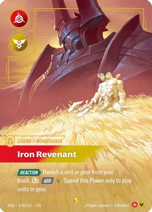 Mordekaiser, Iron Revenant (Overnumbered) (170/167) [Radiance] Foil Riftbound Singles Riot Games