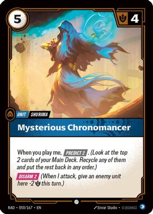 Mysterious Chronomancer (050/167) [Radiance] Riftbound Singles Riot Games