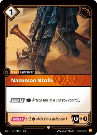 Nazuman Ntofo (071/167) [Radiance] Riftbound Singles Riot Games