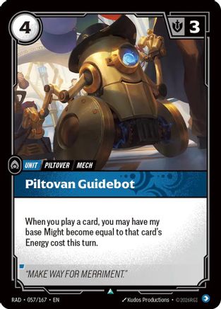 Piltovan Guidebot (057/167) [Radiance] Foil Riftbound Singles Riot Games