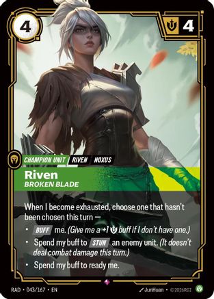 Riven, Broken Blade (043/167) [Radiance] Foil Riftbound Singles Riot Games