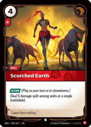 Scorched Earth (006/167) [Radiance] Foil Riftbound Singles Riot Games