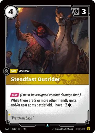 Steadfast Outrider (128/167) [Radiance] Riftbound Singles Riot Games