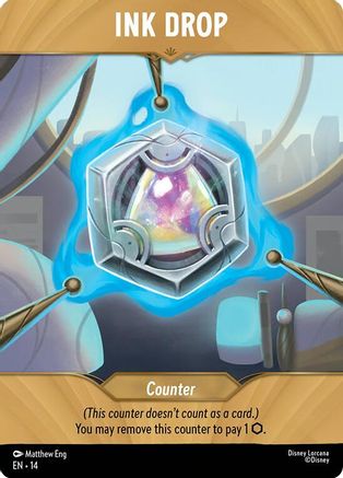 Ink Drop (Blue) [Hyperia City] Lorcana Single Disney