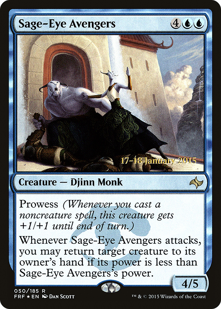 Sage-Eye Avengers (PRE-050) [Fate Reforged Promos] Foil MTG Single Wizards of the Coast