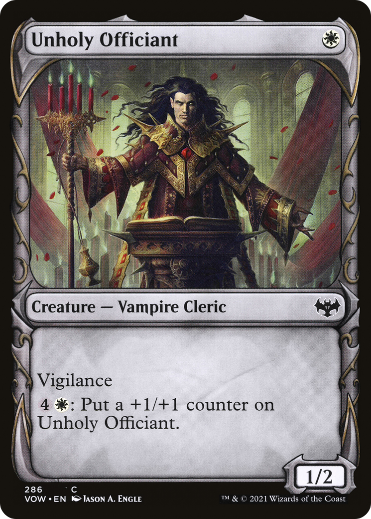 Unholy Officiant (VOW-286) [Innistrad: Crimson Vow] (Showcase) MTG Single Wizards of the Coast