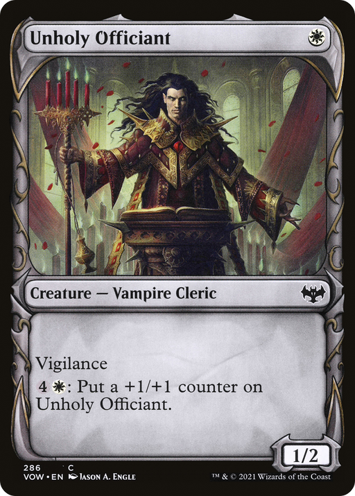 Unholy Officiant (VOW-286) [Innistrad: Crimson Vow] (Showcase) MTG Single Wizards of the Coast