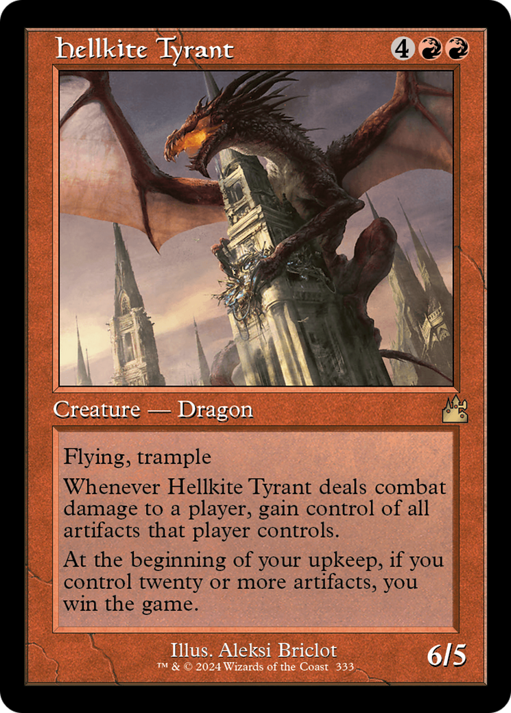 Hellkite Tyrant (RVR-333) [Ravnica Remastered] Foil MTG Single Wizards of the Coast