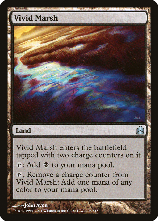 Vivid Marsh (CMD-296) [Commander 2011] MTG Single Wizards of the Coast
