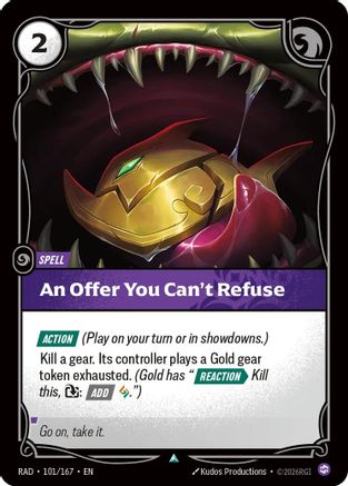 An Offer You Can't Refuse (101/167) [Radiance] Foil Riftbound Singles Riot Games
