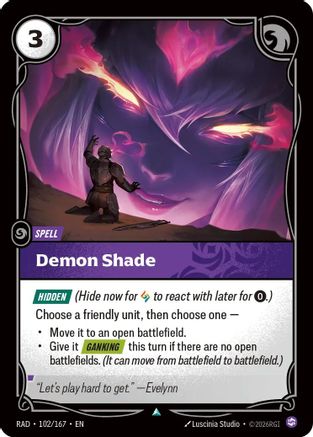 Demon Shade (102/167) [Radiance] Foil Riftbound Singles Riot Games