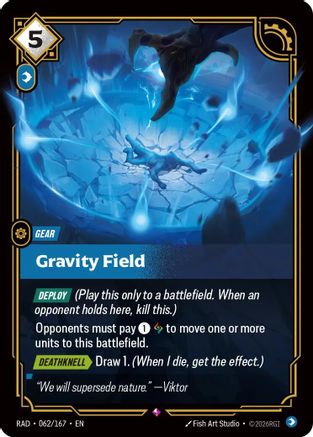 Gravity Field (062/167) [Radiance] Foil Riftbound Singles Riot Games