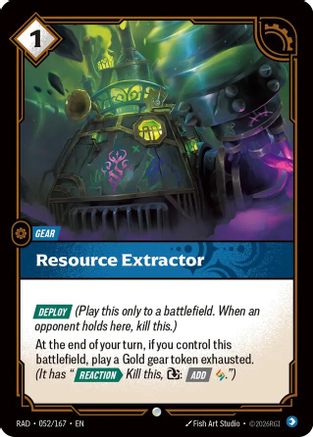 Resource Extractor (052/167) [Radiance] Foil Riftbound Singles Riot Games