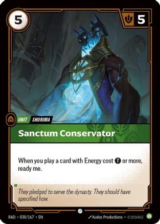 Sanctum Conservator (030/167) [Radiance] Foil Riftbound Singles Riot Games