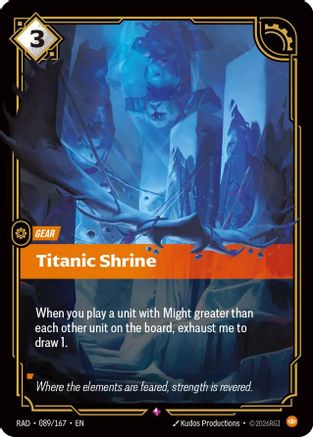 Titanic Shrine (089/167) [Radiance] Foil Riftbound Singles Riot Games