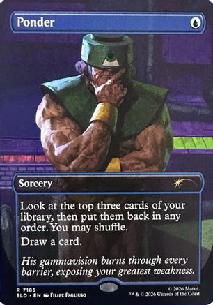 Ponder (7185) (SLD-7185) [Secret Lair Drop Series] MTG Single Wizards of the Coast