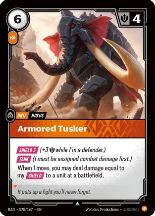 Armored Tusker (078/167) [Radiance] Riftbound Singles Riot Games