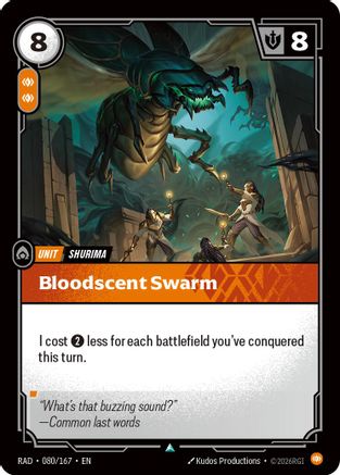 Bloodscent Swarm (080/167) [Radiance] Foil Riftbound Singles Riot Games