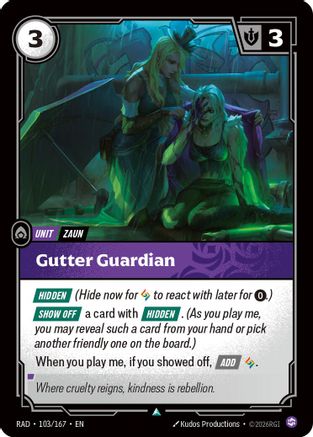 Gutter Guardian (103/167) [Radiance] Foil Riftbound Singles Riot Games