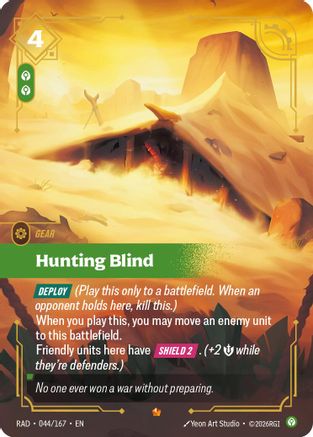 Hunting Blind (044/167) [Radiance] Foil Riftbound Singles Riot Games
