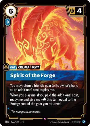 Spirit of the Forge (066/167) [Radiance] Foil Riftbound Singles Riot Games
