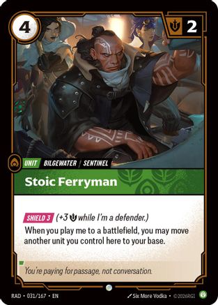 Stoic Ferryman (031/167) [Radiance] Foil Riftbound Singles Riot Games