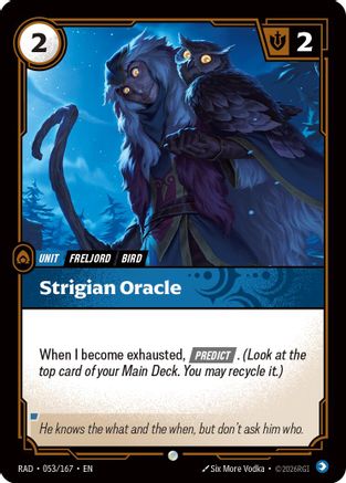 Strigian Oracle (053/167) [Radiance] Foil Riftbound Singles Riot Games