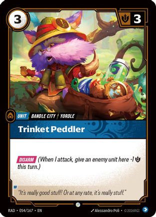 Trinket Peddler (054/167) [Radiance] Foil Riftbound Singles Riot Games