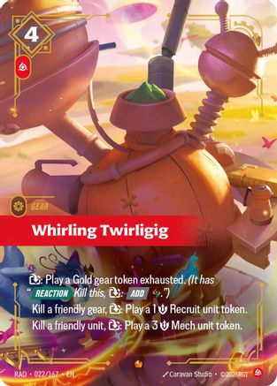Whirling Twirligig (022/167) [Radiance] Foil Riftbound Singles Riot Games