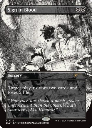 Sign in Blood (SLD-2712) [Secret Lair Drop Series] Foil MTG Single Wizards of the Coast
