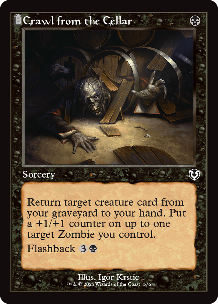 Crawl from the Cellar (INR-376) [Innistrad Remastered] Foil MTG Single Wizards of the Coast