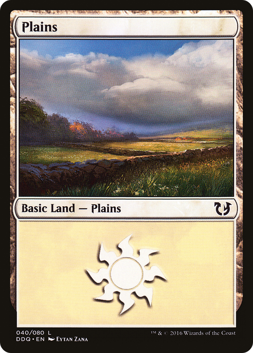 Plains (DDQ-040) [Misc] Duel Decks: Blessed vs. Cursed MTG Single Wizards of the Coast