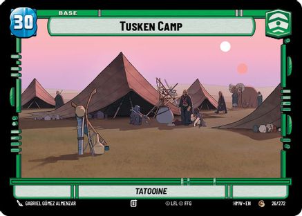 Tusken Camp // Weakness (26/272 // T02/05) [Homeworlds] Star Wars: Unlimited Single Disney