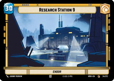 Research Station 9 // Weakness (34/272 // T02/05) [Homeworlds] Star Wars: Unlimited Single Disney