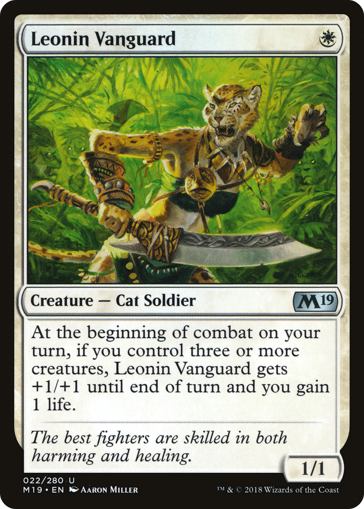 Leonin Vanguard (M19-022) [Core Set 2019] MTG Single Wizards of the Coast