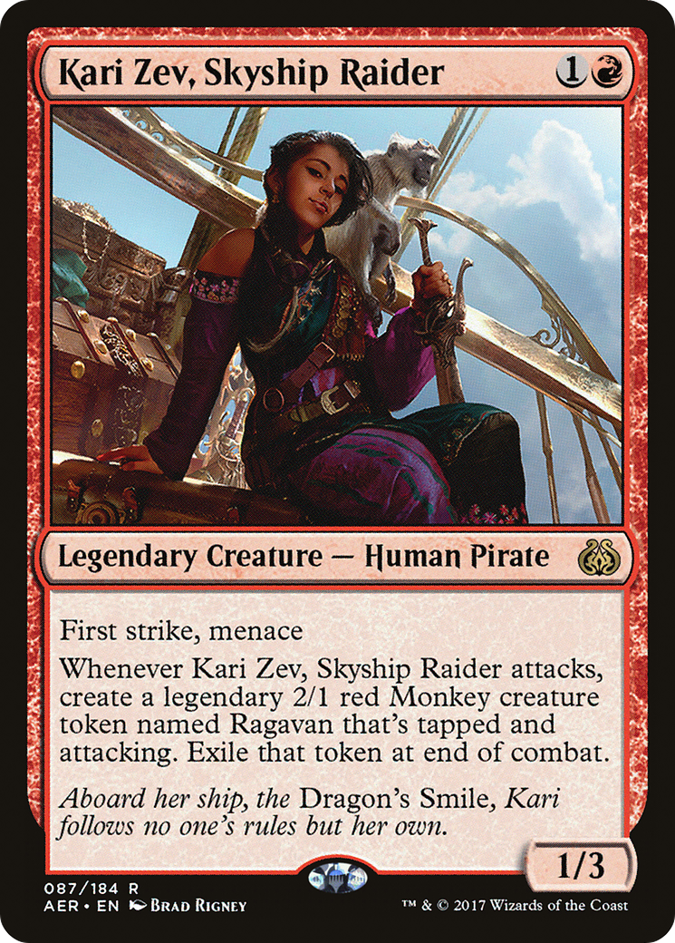 Kari Zev, Skyship Raider [Aether Revolt] MTG Single Magic: The Gathering