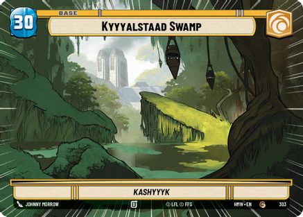 Kyyyalstaad Swamp // Beast (T09) (Hyperspace) (303 // T09/05) [Homeworlds] Star Wars: Unlimited Single Disney