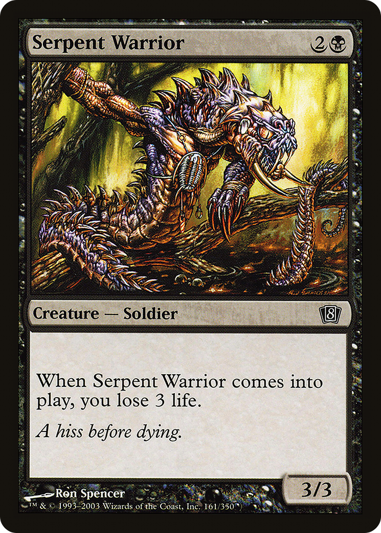 Serpent Warrior (8ED-161) [8th Edition] MTG Single Wizards of the Coast