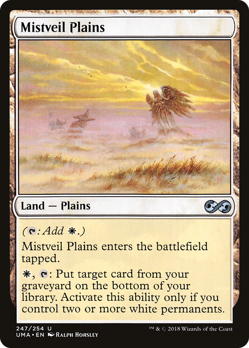 Mistveil Plains (UMA-247) [Ultimate Masters] Foil MTG Single Wizards of the Coast