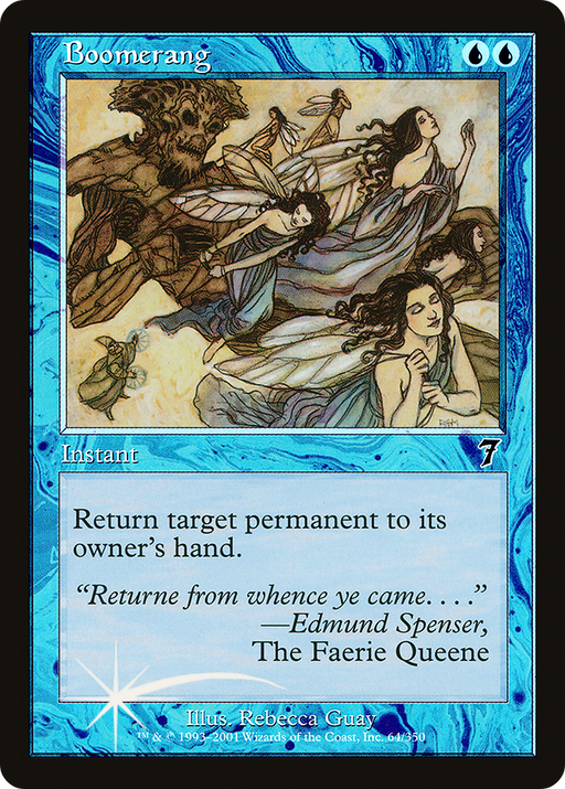 Boomerang (7ED-064) [7th Edition] Foil MTG Single Wizards of the Coast