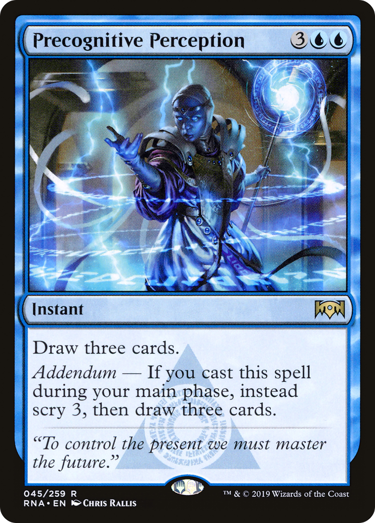Precognitive Perception (RNA-045) [Ravnica Allegiance] MTG Single Wizards of the Coast