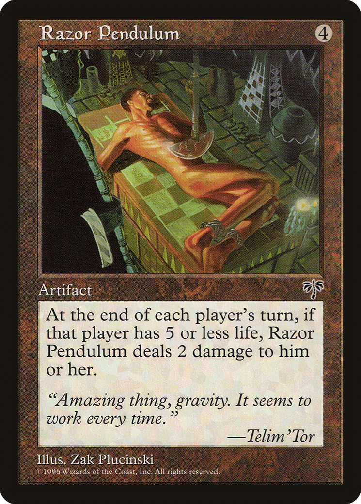 Razor Pendulum (MIR-317) [Mirage] MTG Single Wizards of the Coast