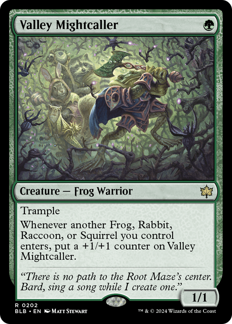 Valley Mightcaller (BLB-202) [Bloomburrow] Foil MTG Single Wizards of the Coast
