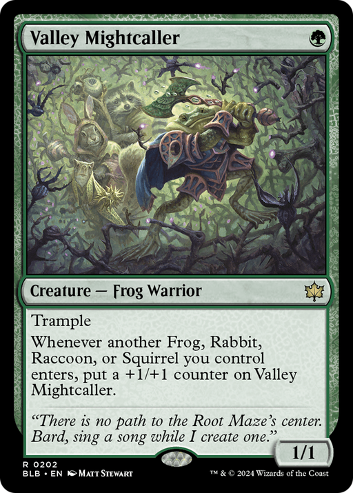 Valley Mightcaller (BLB-202) [Bloomburrow] MTG Single Wizards of the Coast