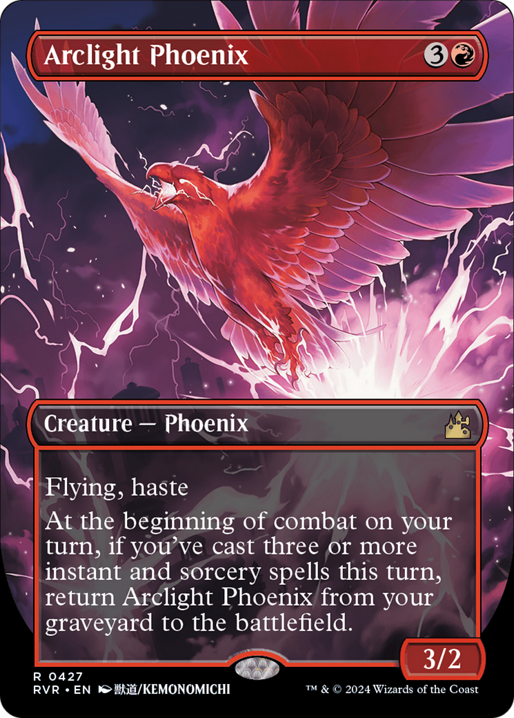 Arclight Phoenix (Anime Borderless) (RVR-427) [Ravnica Remastered] (Borderless) MTG Single Wizards of the Coast
