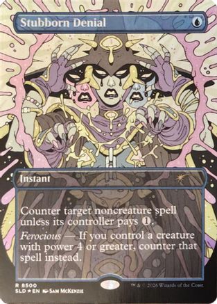 Stubborn Denial (SLD-8500) [Secret Lair Drop Series] Foil MTG Single Wizards of the Coast