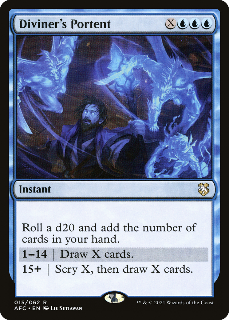 Diviner's Portent (AFC-015) [Forgotten Realms Commander] MTG Single Wizards of the Coast