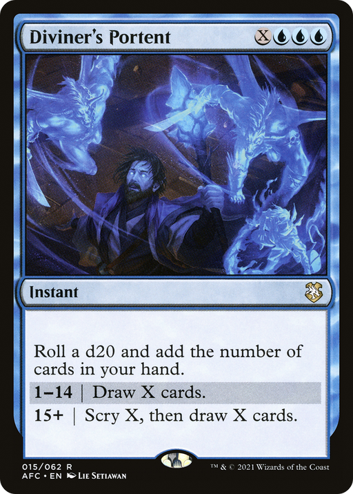 Diviner's Portent (AFC-015) [Forgotten Realms Commander] MTG Single Wizards of the Coast
