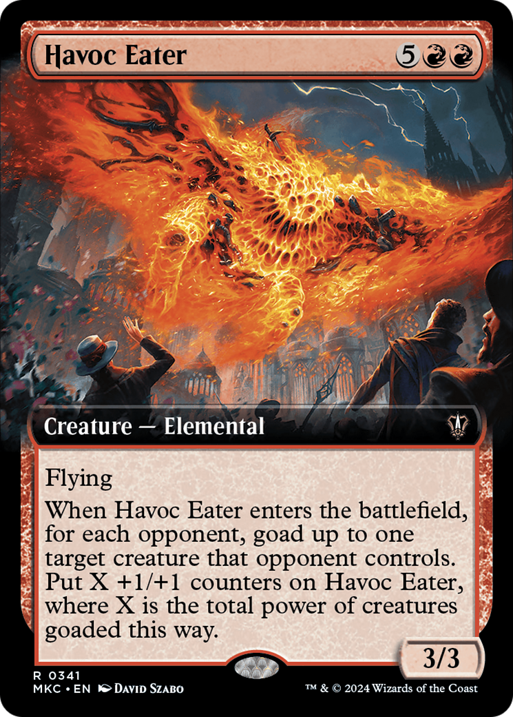 Havoc Eater (MKC-341) [Murders at Karlov Manor Commander] (Extended Art) MTG Single Wizards of the Coast